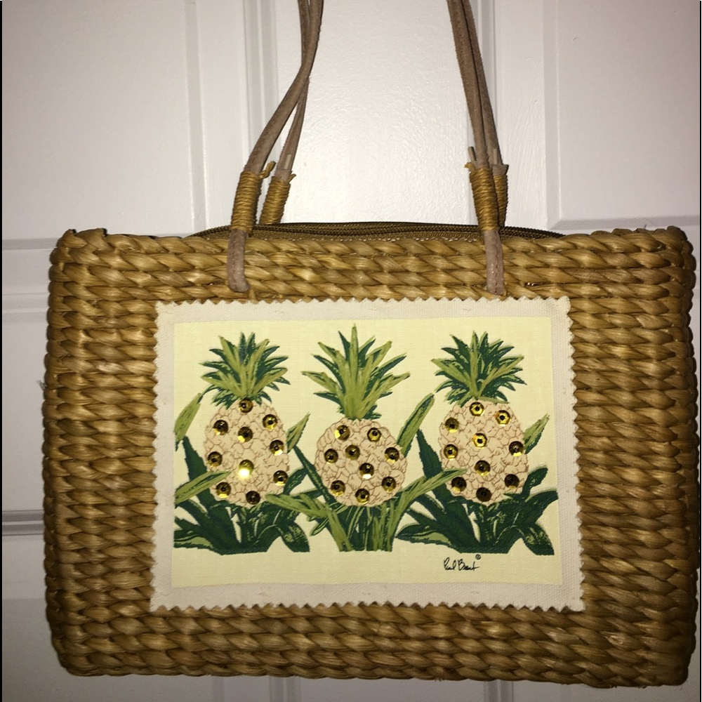 Pineapple straw bag